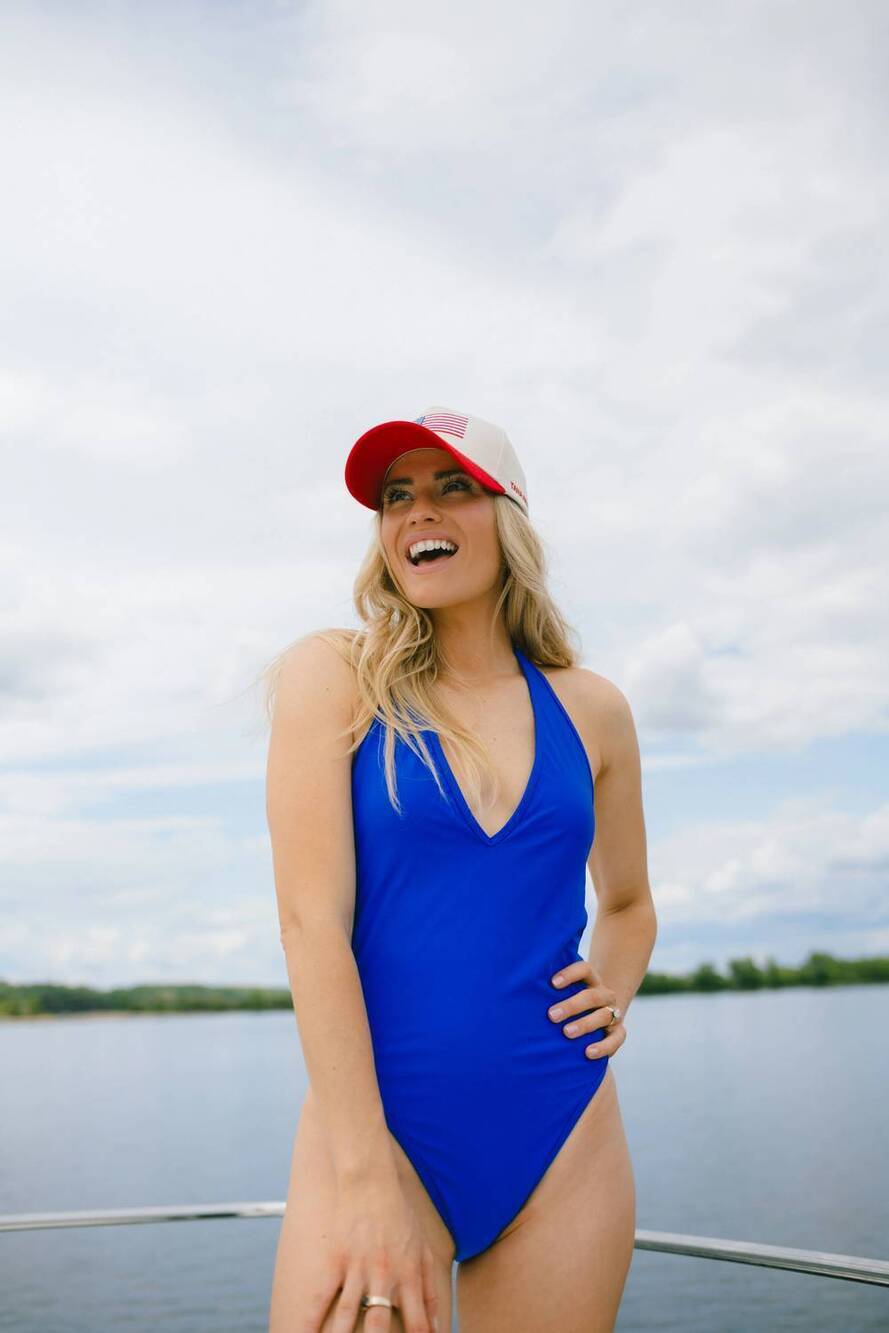 NEW TANA ANA kathi one piece swimsuit in minnetonka blue